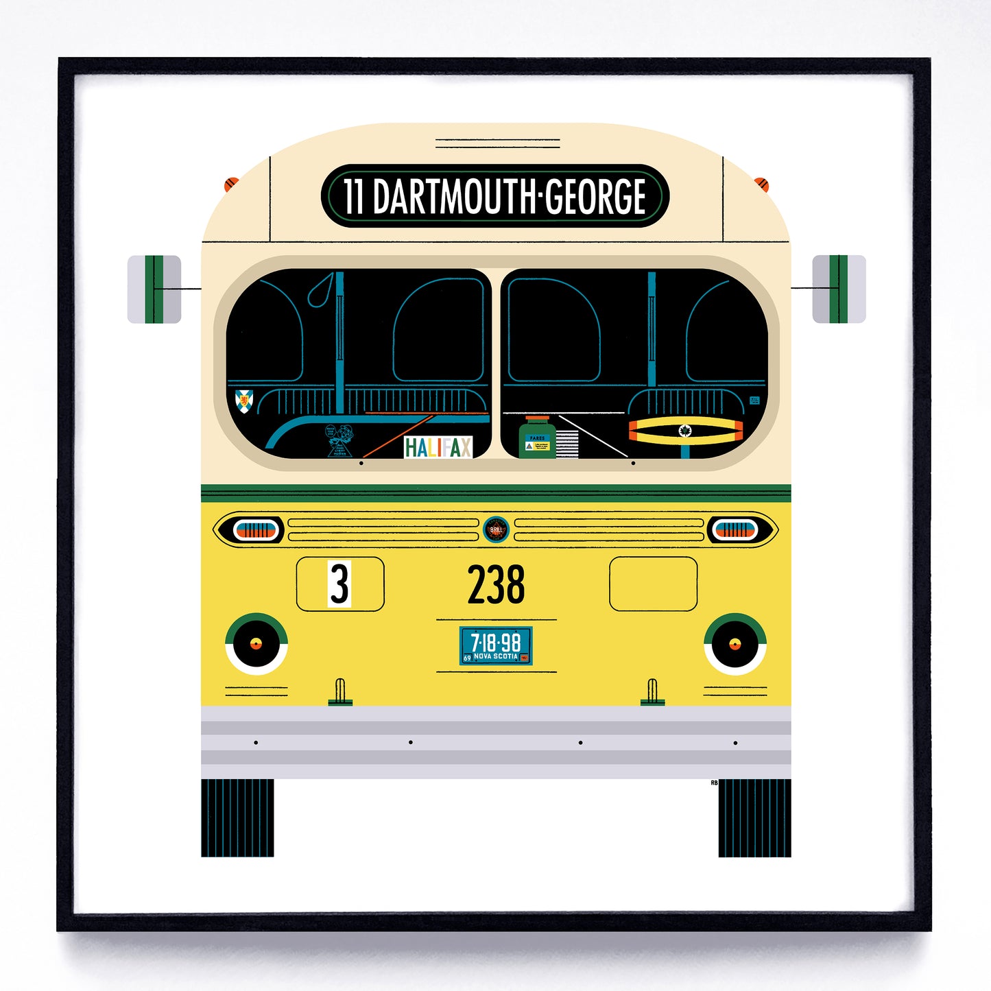 Buses print series