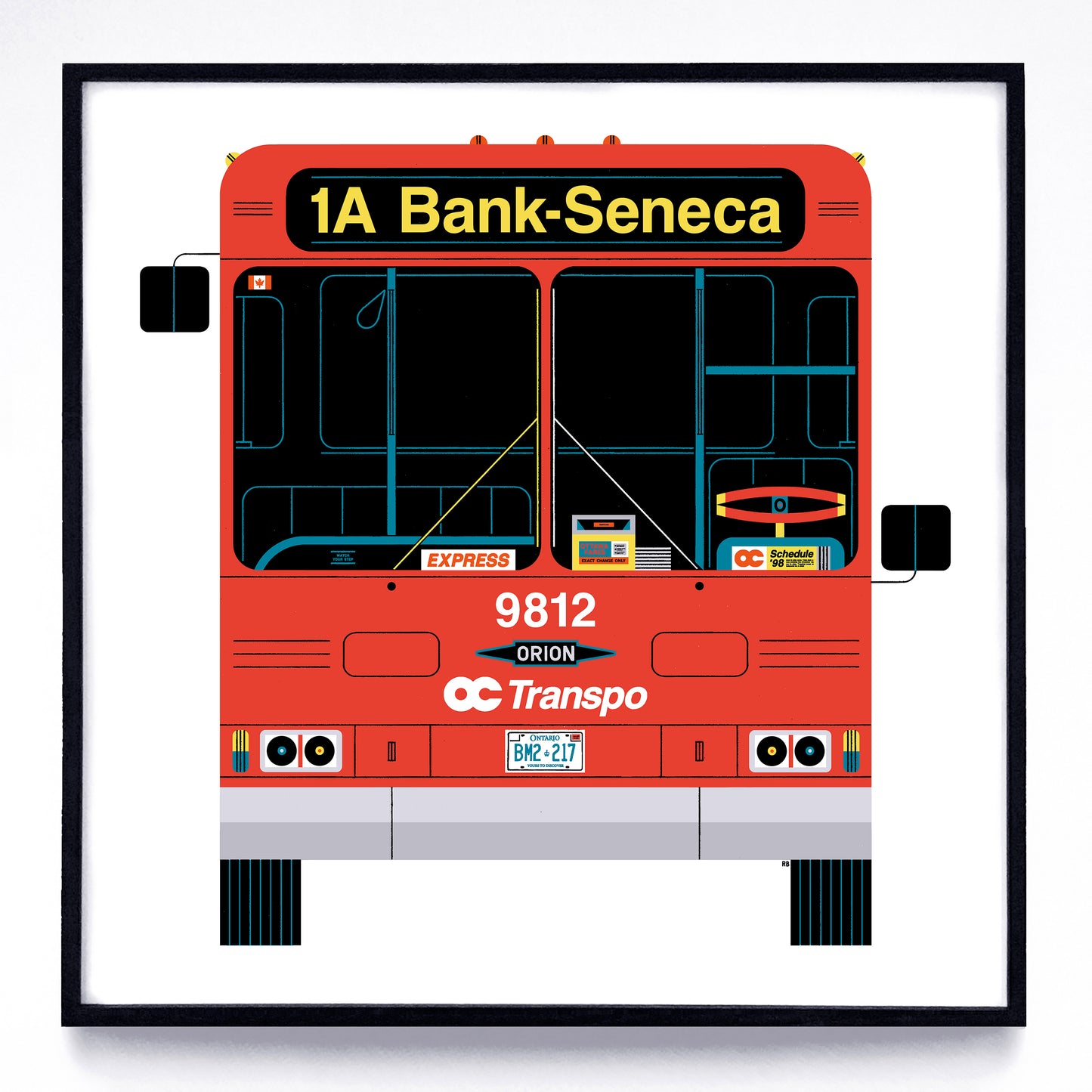 Buses print series