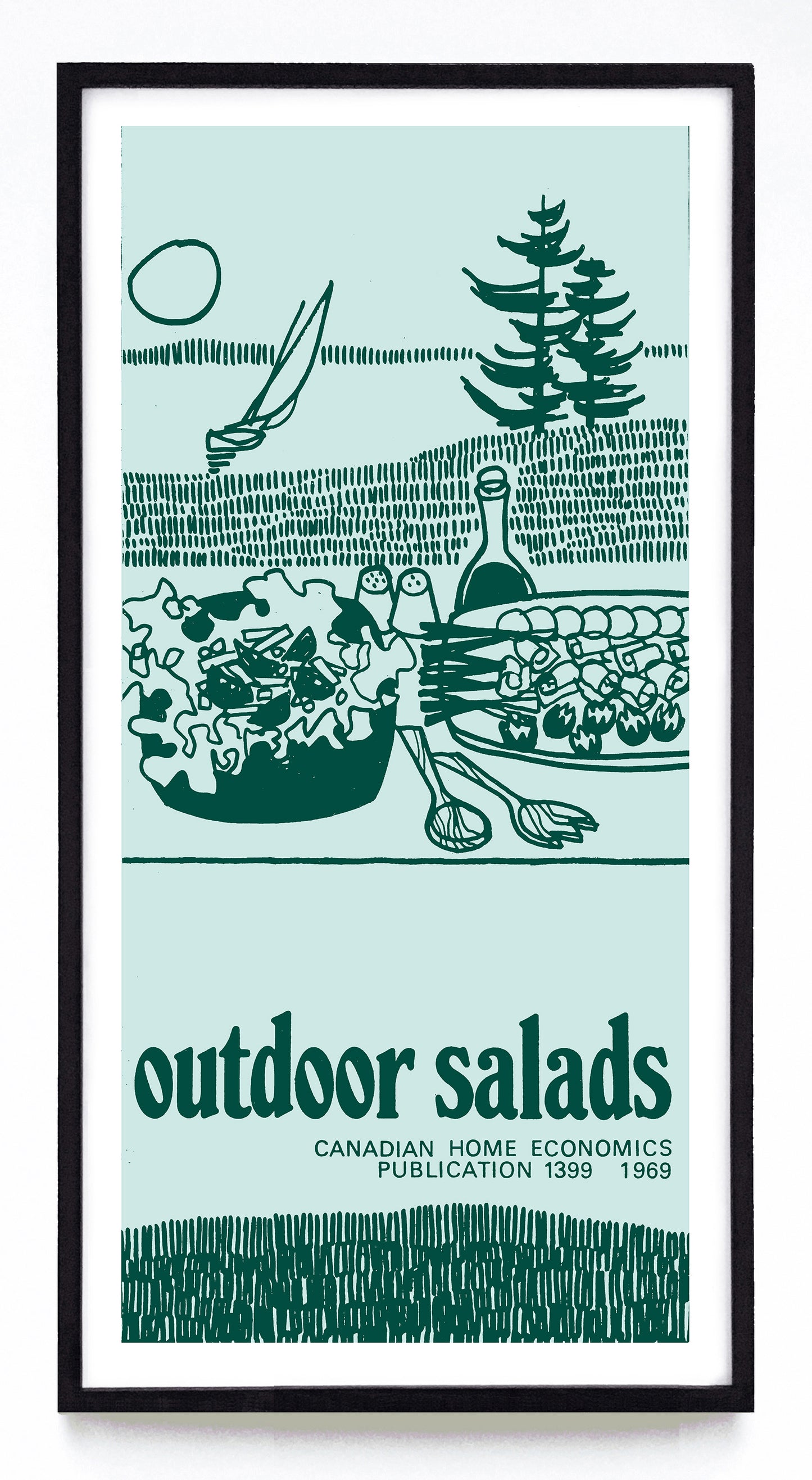 "Outdoor Salads" and "Salades Pour Pique-Nique" prints (1969)