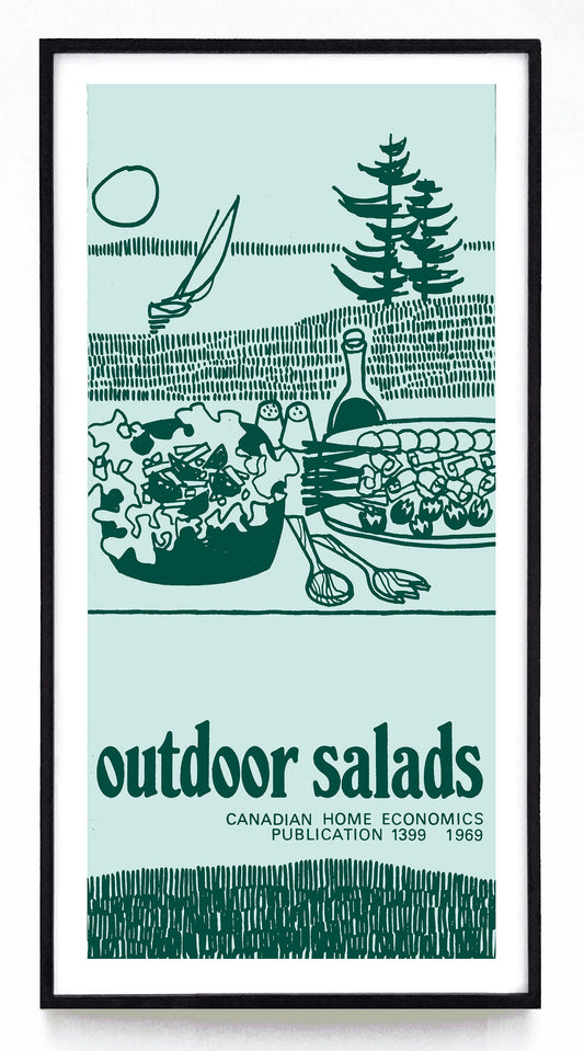 "Outdoor Salads" and "Salades Pour Pique-Nique" prints (1969)
