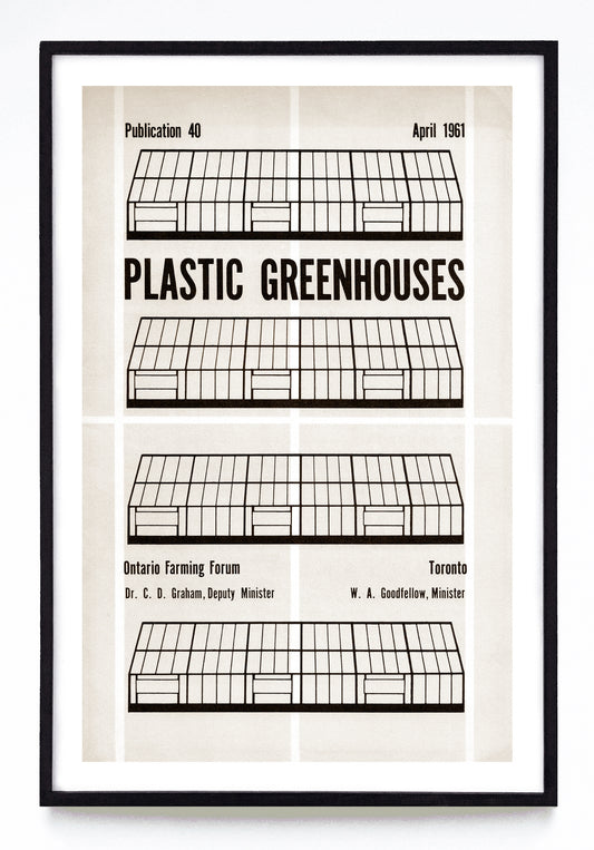 "Plastic Greenhouses" print (1961)