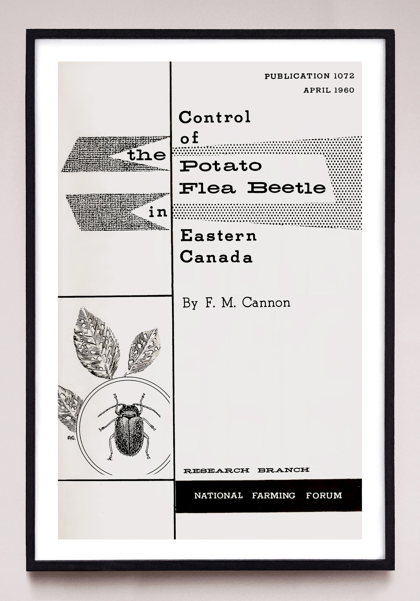 "Control of the Potato Flea Beetle in Eastern Canada" print (1960)