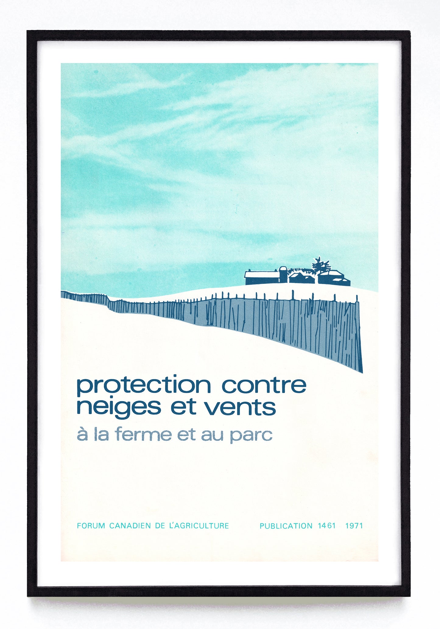 "Snow and Wind Control" and "Protection Contre Neiges et Vents" prints (1971)