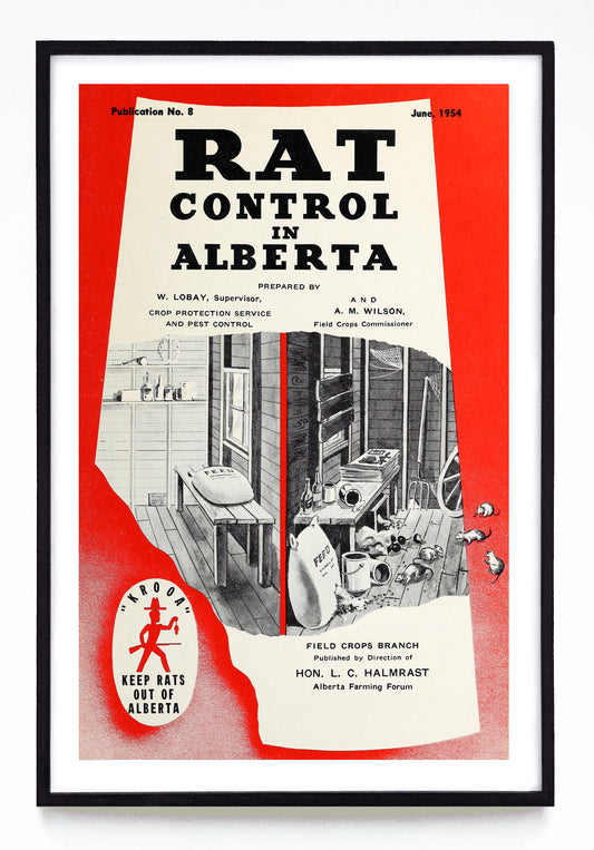 "Rat Control in Alberta" print (1954)