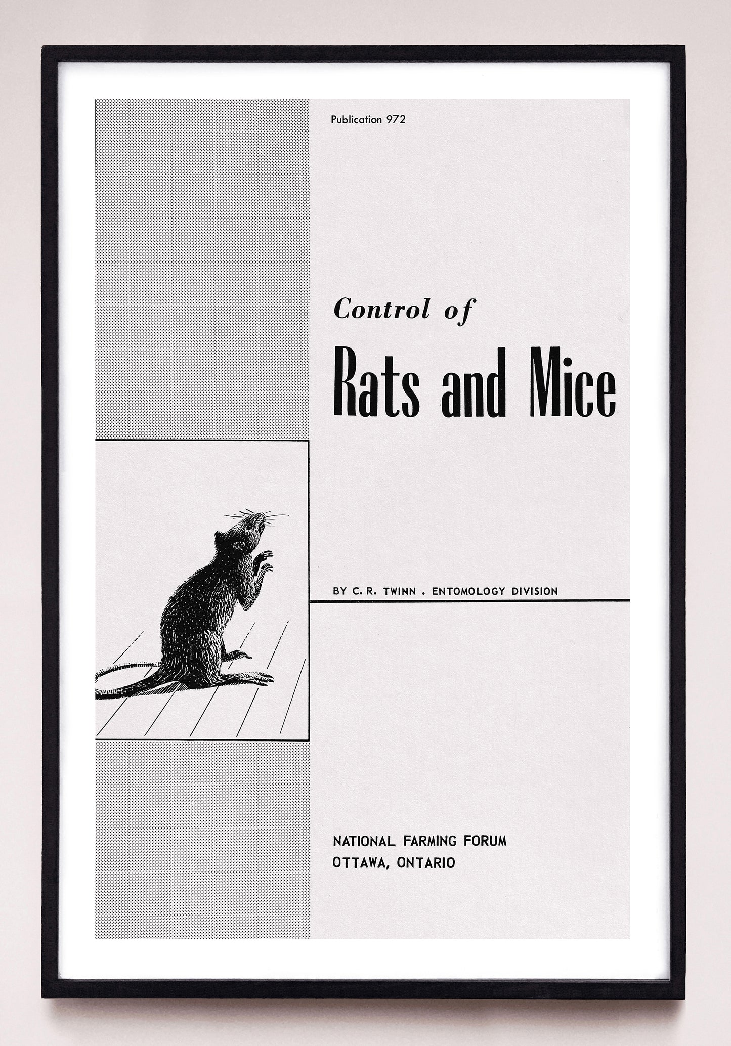 "Control of Rats and Mice" and "Lutte Contre les Rats et les Souris" prints (1956, 1957)