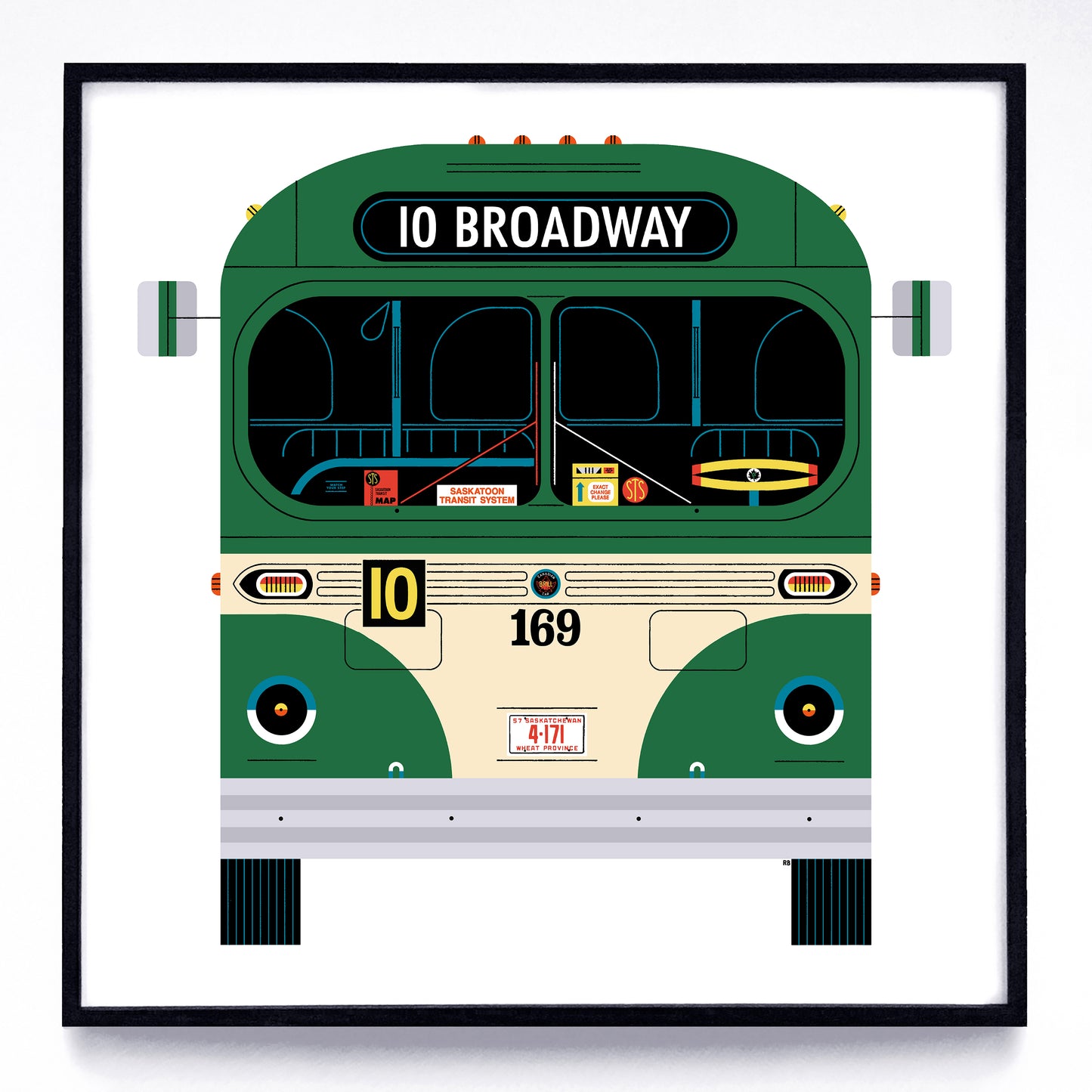 Buses print series