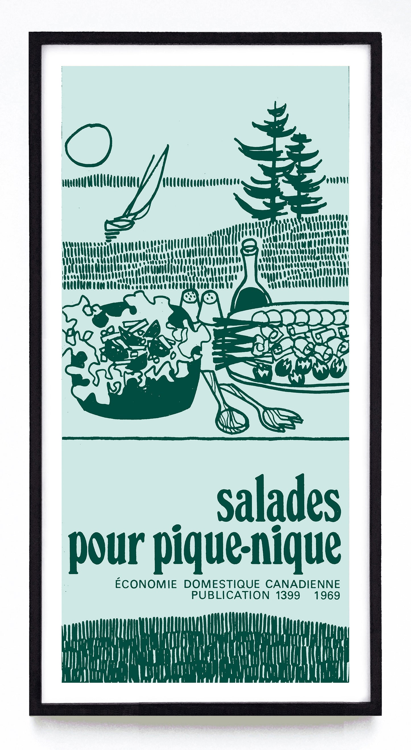 "Outdoor Salads" and "Salades Pour Pique-Nique" prints (1969)