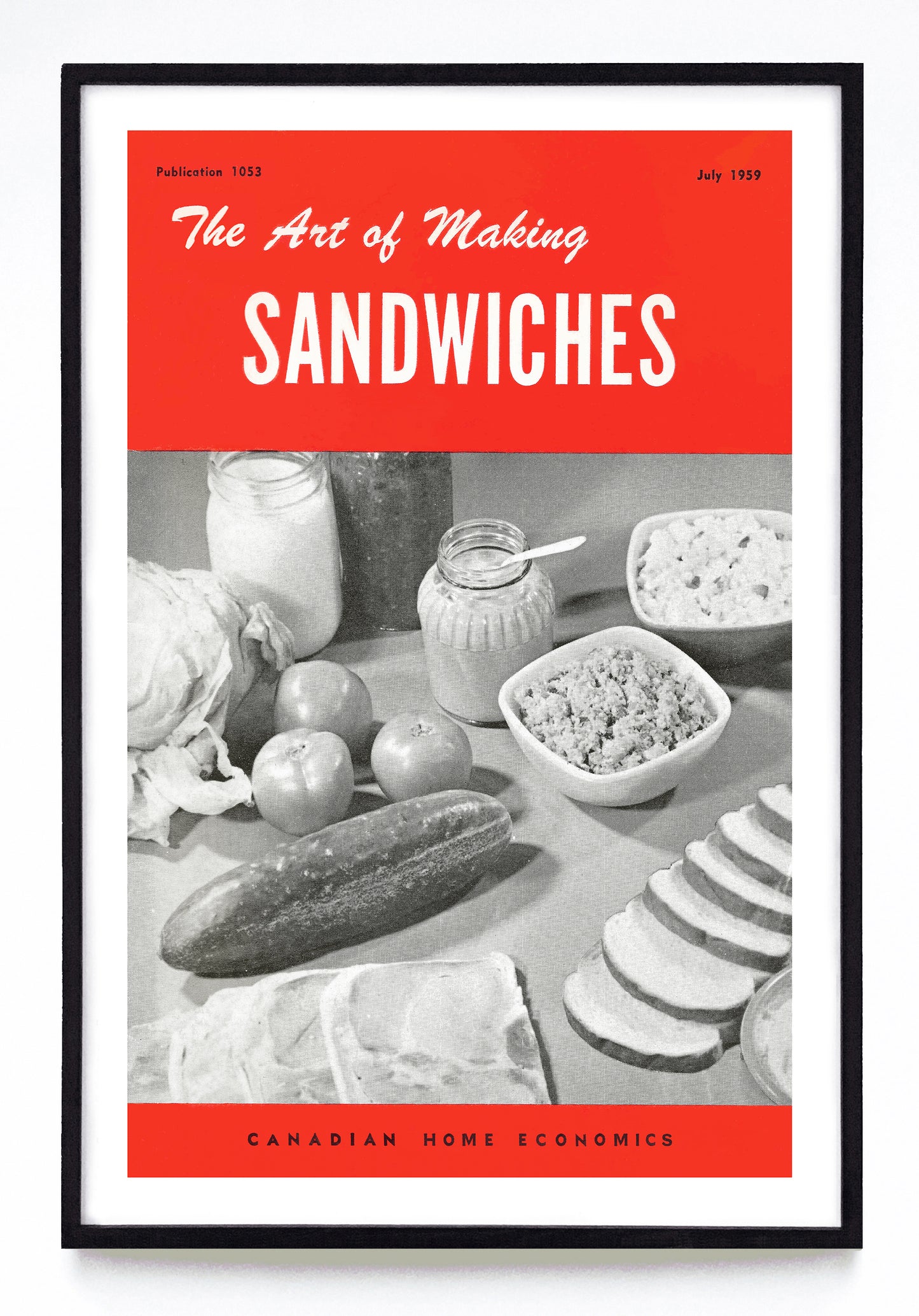 "The Art of Making Sandwiches" print (1959)