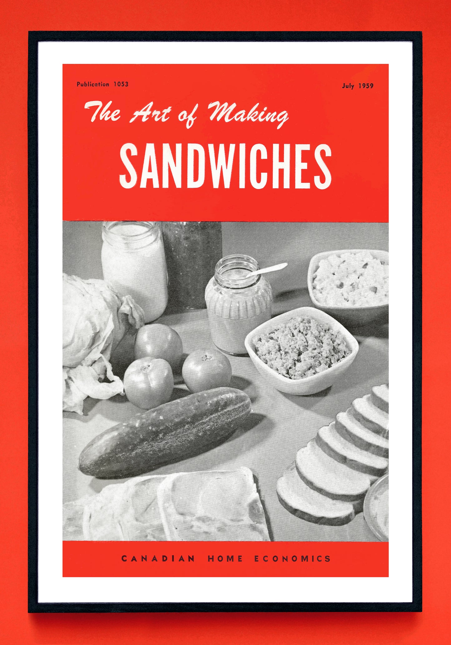 "The Art of Making Sandwiches" print (1959)