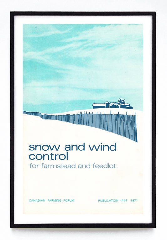 "Snow and Wind Control" and "Protection Contre Neiges et Vents" prints (1971)