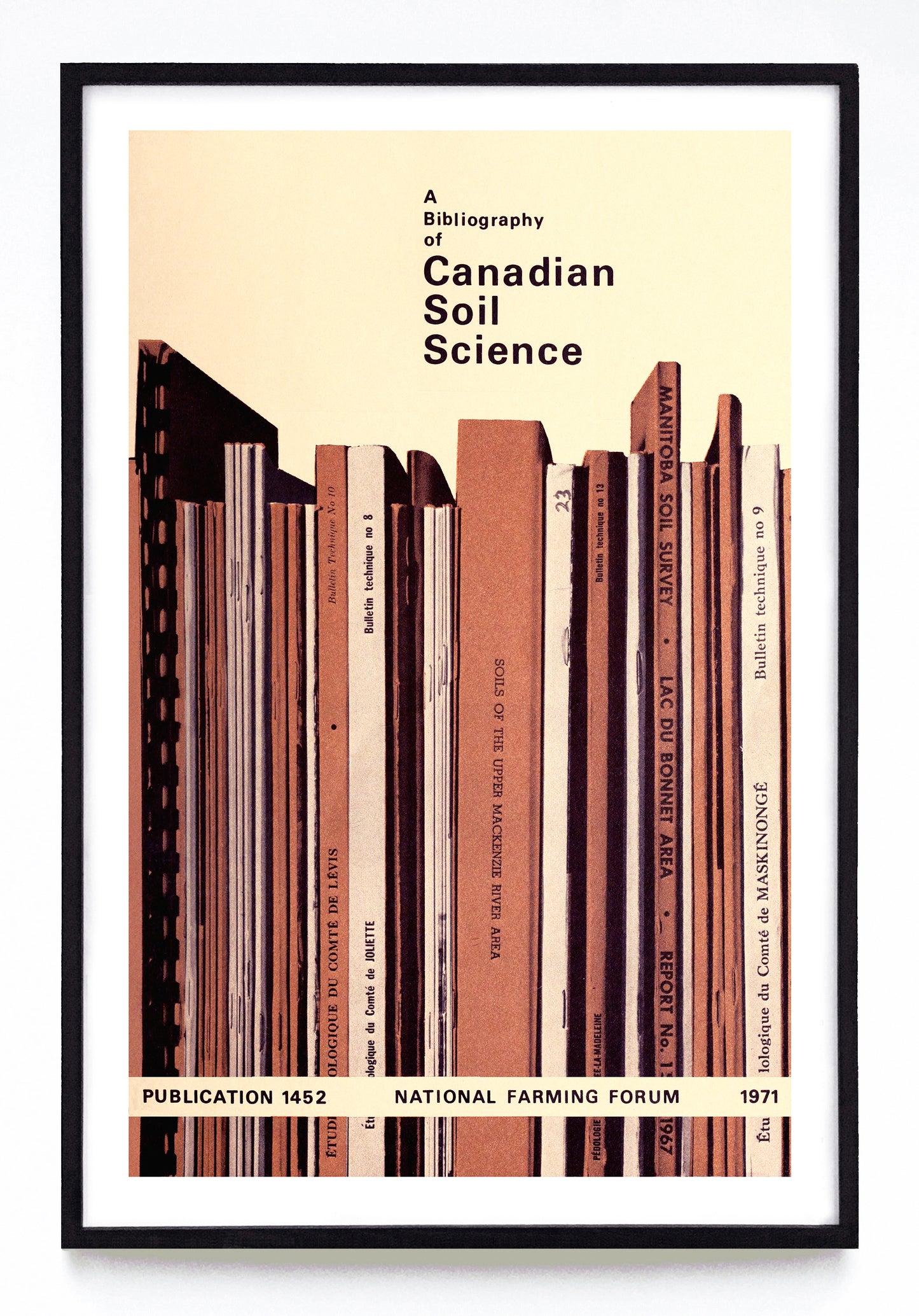 "A Bibliography of Canadian Soil Science" print (1971)