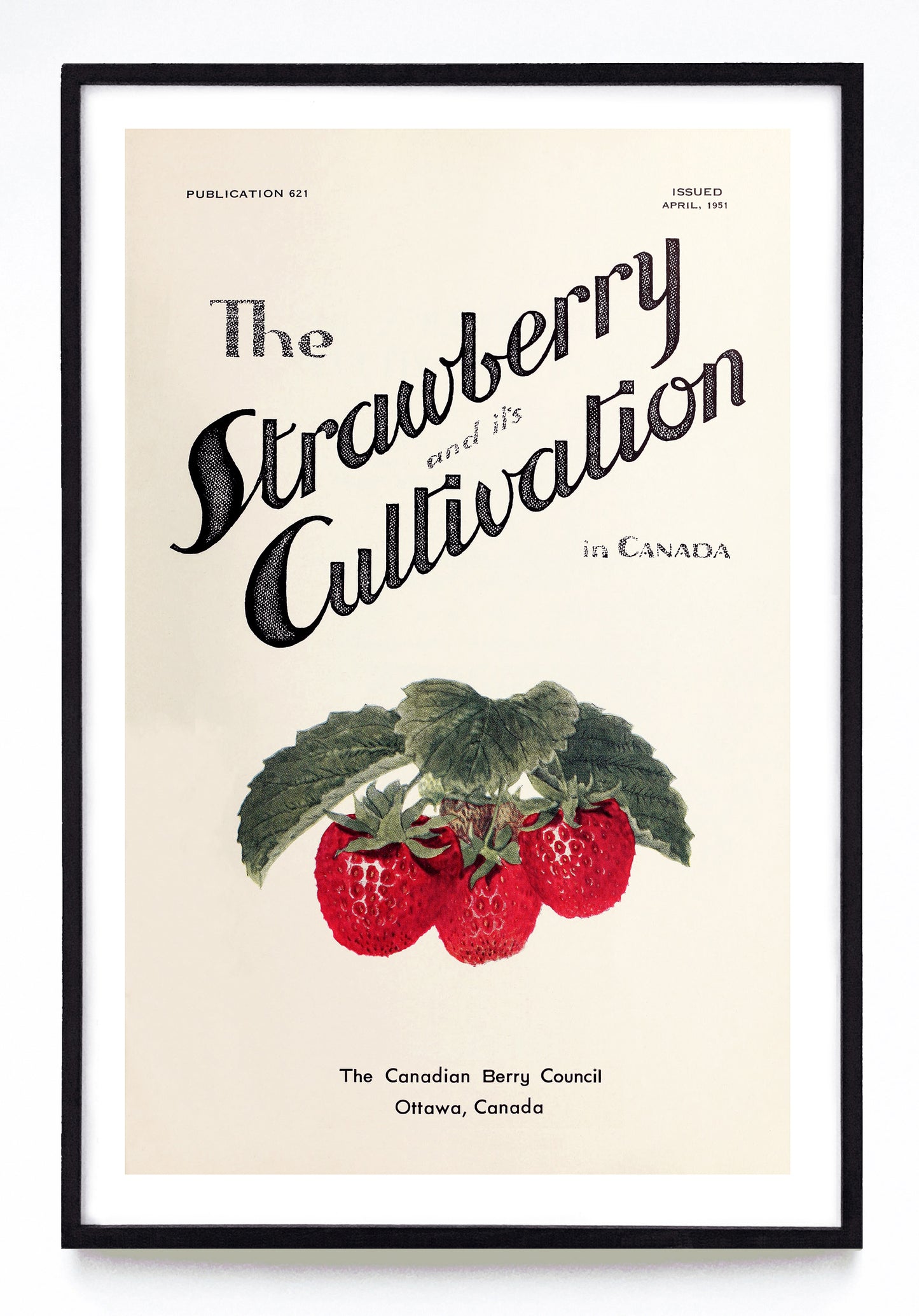 "The Strawberry and Its Cultivation in Canada" and "Le Fraisier et Sa Culture au Canada" prints (1951)