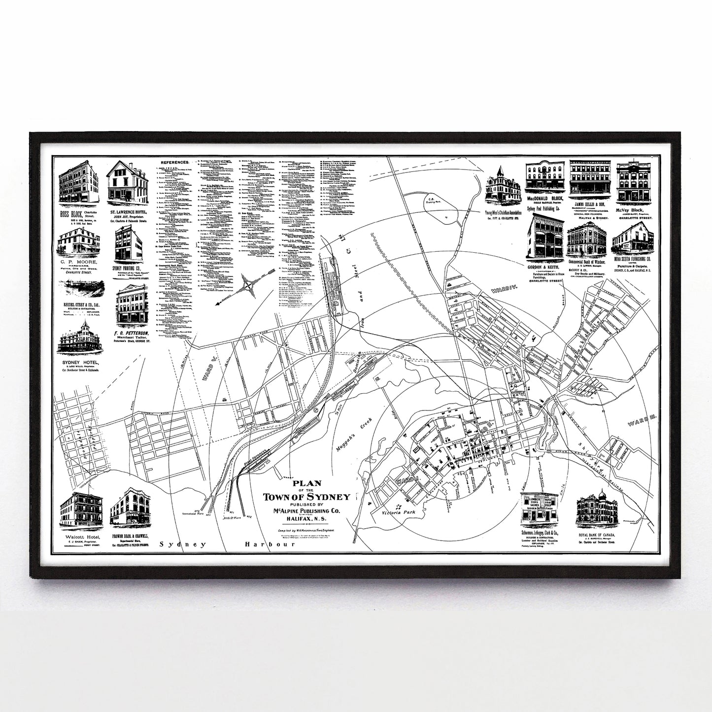 “Plan of the Town of Sydney” print by McAlpine Publishing Co. Ltd (1902)