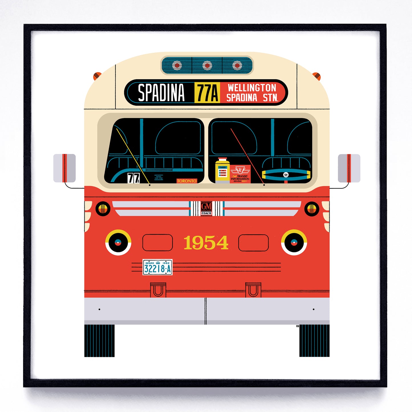 Buses print series