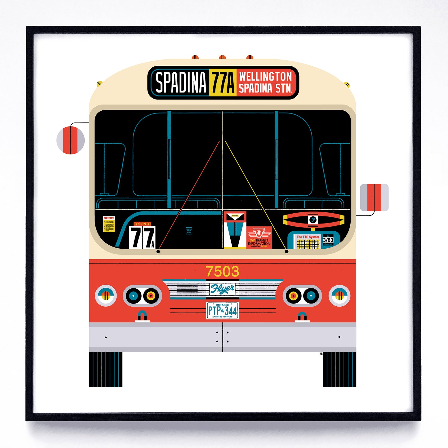 Buses print series