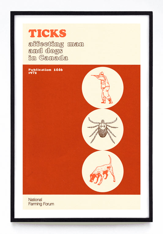 "Ticks Affecting Man and Dogs in Canada" print (1972)