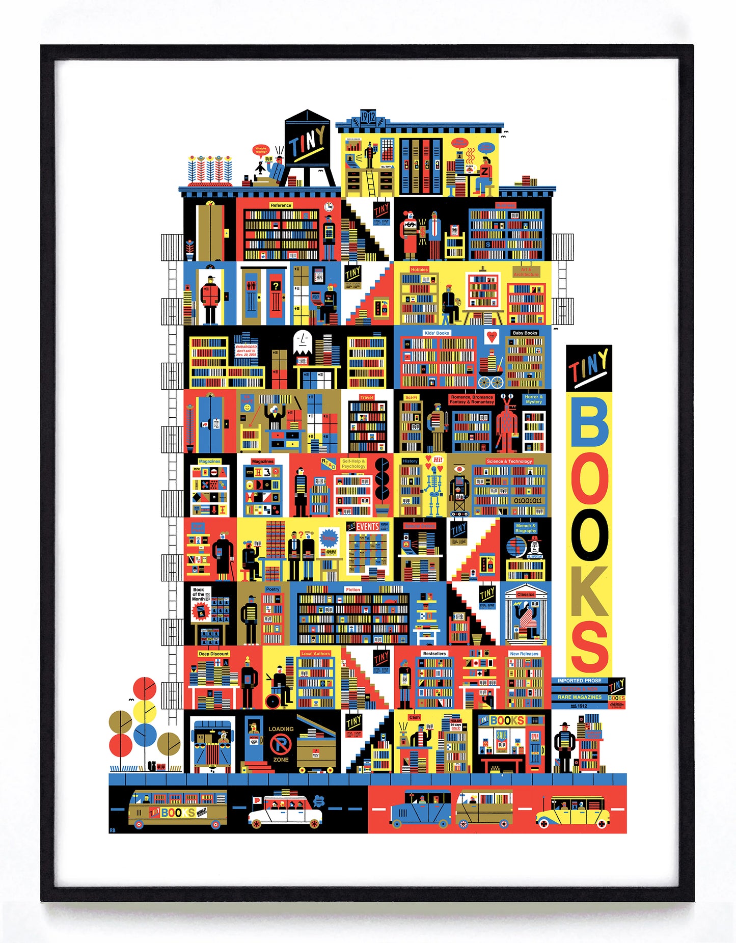 "Tiny Books" print
