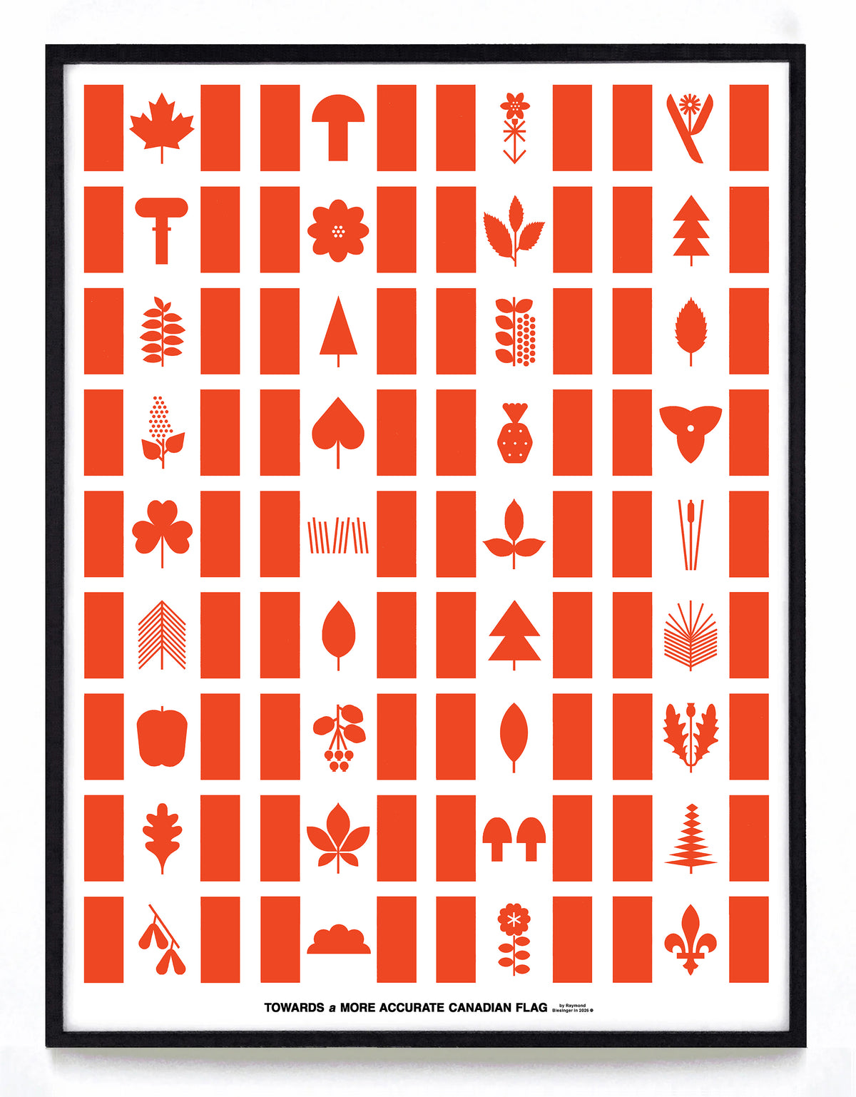 "Towards a More Accurate Canadian Flag" print