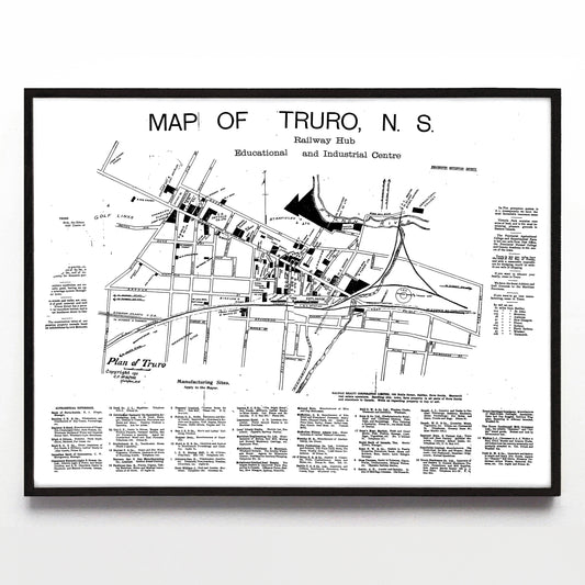 “Map of Truro, N. S.” print by C. F. McAlpine (1911)