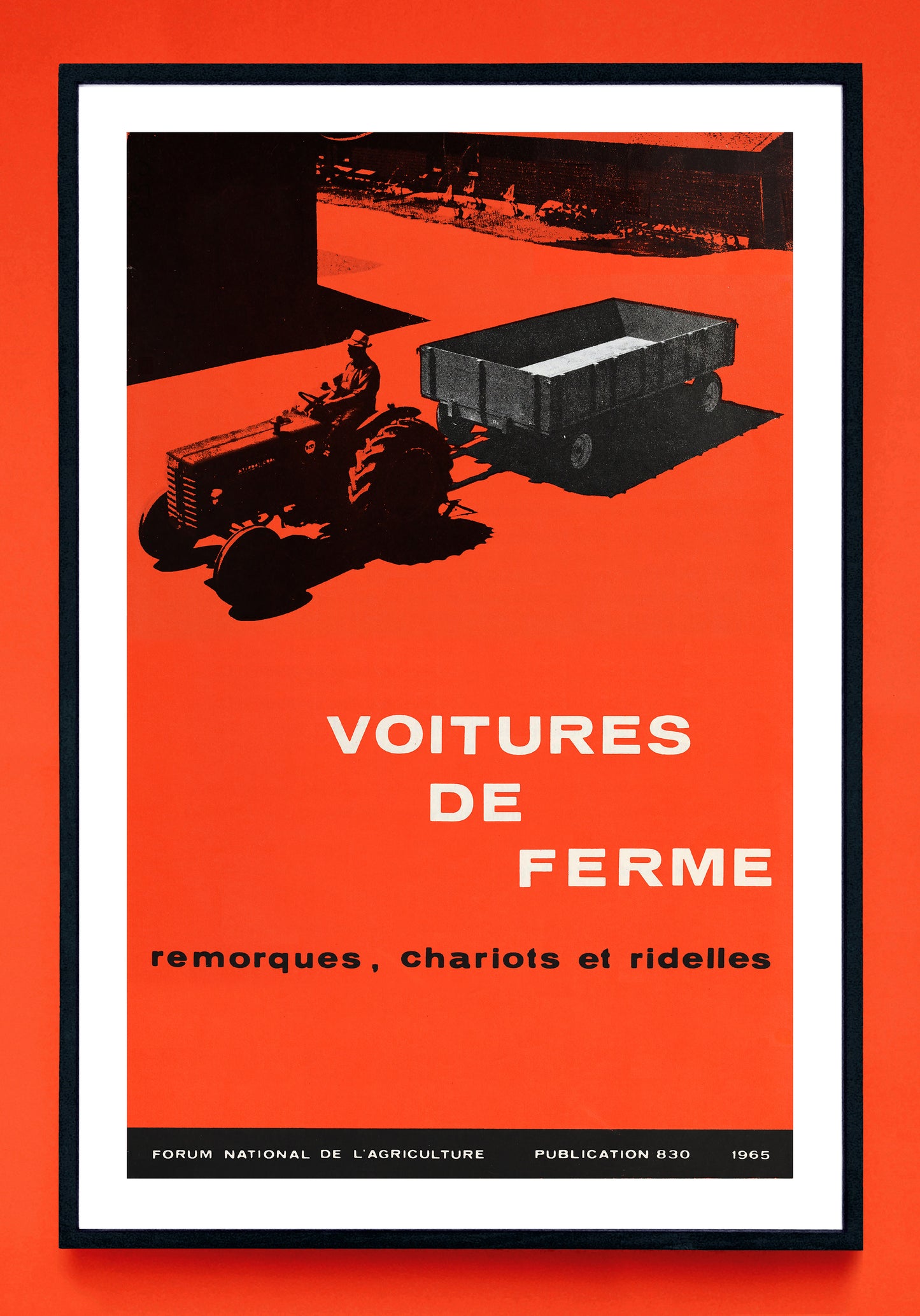 "Voitures de Ferme" and "Farm Trailers, Wagons and Racks" prints (1965, 1966)