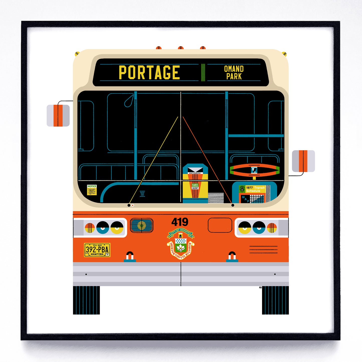Buses print series