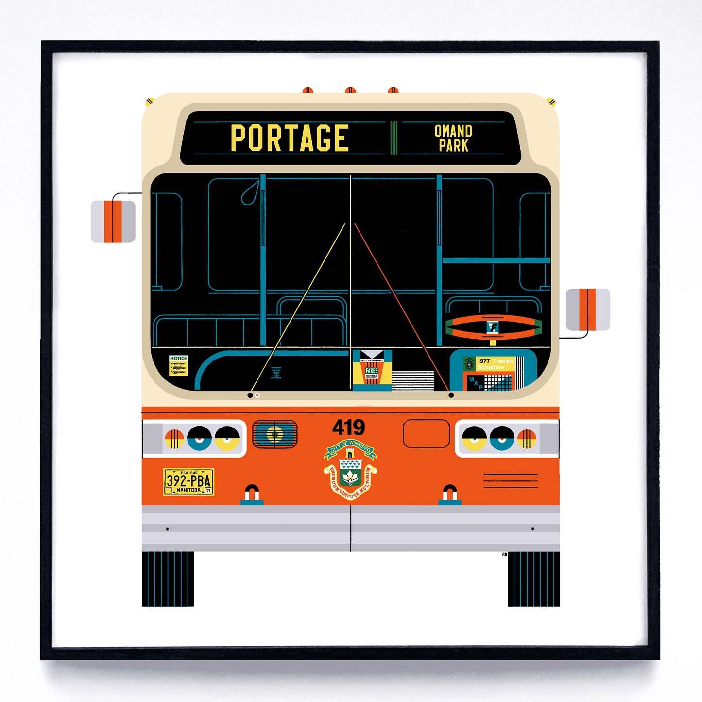 Buses print series