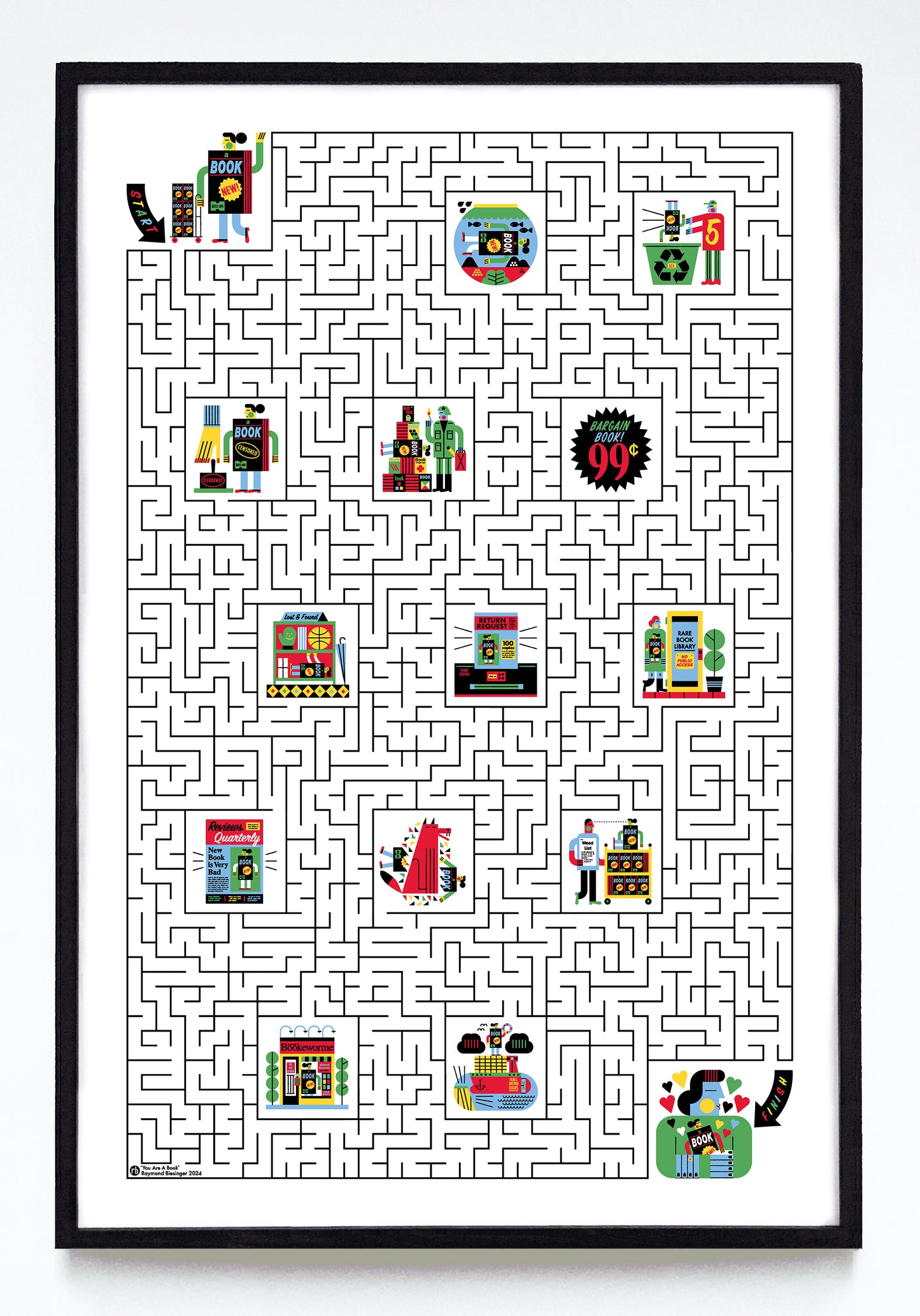 "You Are a Newly Published Book" print