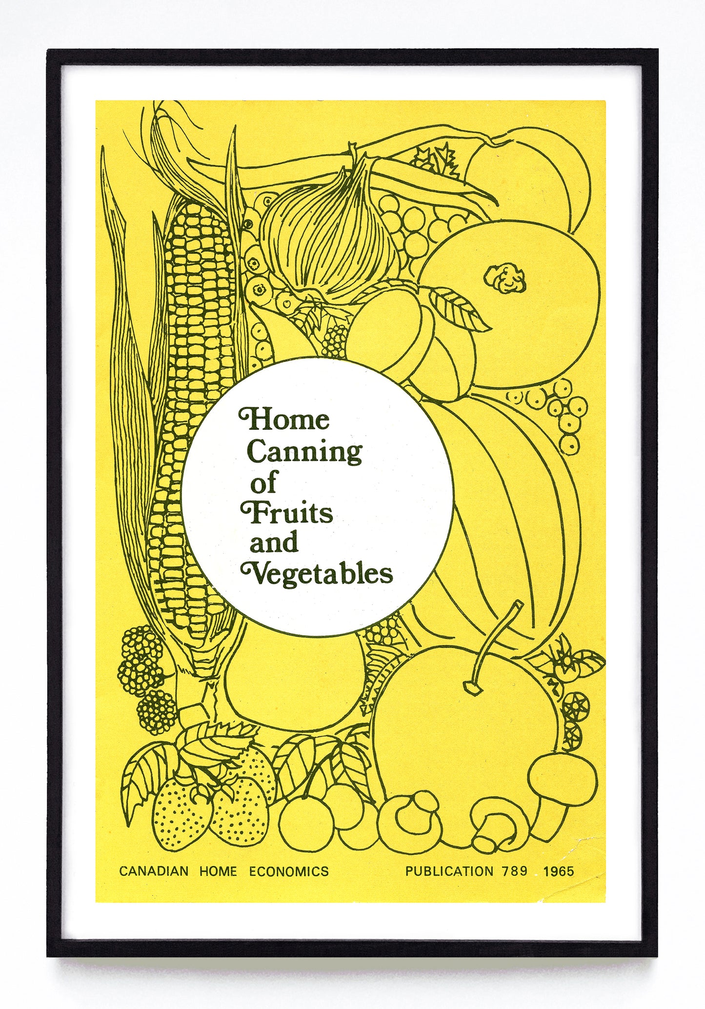 "Home Canning of Fruits and Vegetables" print (1965)